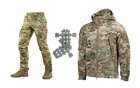 M-tac комплект куртка Shoft Shell тактическая штаны с вставными наколенниками мультикам S - изображение 1