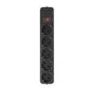 Сетевой фильтр Maxxter SPM5-G-6B 1.8м 5 розеток черный
