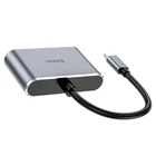 HUB Hoco HB29 Type-C(PD) Type-C (HDTV+VGA) Сірий