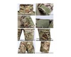 Тактический комплект военной одежды Brutal's Multicam, убакс с длинным рукавом и налокотниками, брюки с наколенниками+ куртка M65 Мультикам р.M - изображение 3