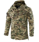 Тактический комплект военной одежды Brutal's Multicam, убакс с длинным рукавом и налокотниками, брюки с наколенниками+ куртка M65 Мультикам р.M - изображение 4
