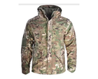 Тактический комплект зимней военной одежды Brutal's Multicam, убакс с длинным рукавом и налокотниками, брюки с наколенниками+ куртка G8 Мультикам р.M - изображение 4
