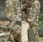 Тактический комплект зимней военной одежды Brutal's Multicam, убакс с длинным рукавом и налокотниками, брюки с наколенниками+ куртка G8 Мультикам р.3XL - изображение 7