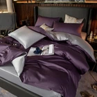 Постільна білизна MERISET ДУЕТ VIOLET FLOWER/PLATINUM Premium Сатин однотон Двоспальний 550686-2