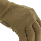 Защитные Перчатки Mechanix ColdWork Base Layer Gloves на флисе / Утепленные Перчатки SoftShell койот размер S - изображение 7