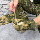 Зимние Перчатки с карабином Softshell камуфляж размер 2XL - изображение 3