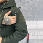 Мужской бушлат с подкладкой OMNI-HEAT и силиконовым утеплителем 150 / Зимняя куртка Oxford олива размер 2XL - изображение 6