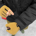 Мужская зимняя куртка гретта с подкладкой OMNI-HEAT / Верхняя одежда с силиконовым утеплителем черная размер L - изображение 8