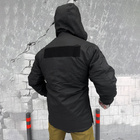 Мужская зимняя куртка на силиконе с атласной подкладкой / Верхняя одежда из материала гретта черная размер XL - изображение 2