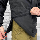 Мужская зимняя куртка на силиконе с атласной подкладкой / Верхняя одежда из материала гретта черная размер XL - изображение 6