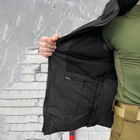 Мужская зимняя куртка на силиконе с атласной подкладкой / Верхняя одежда из материала гретта черная размер 2XL - изображение 5