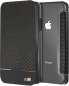 Чохол-книжка BMW Carbon Tricolor Stripe для Apple iPhone XS Max Black (3700740435120)