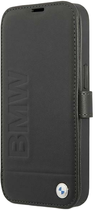 Etui z klapką BMW Signature do Apple iPhone 13 mini Black (3666339022617) - obraz 1