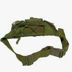 Тактическая сумка -бананка 5L поясная green/ Система MOLLE/ плечевая/ армейская - изображение 11