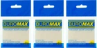 Набор прозрачных стикеров для заметок с клейким слоем пластиковые Buromax 75x75 мм 50 листов x 3 упаковки Прозрачные (BM.2310-00.3)