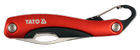 Нож складной, лезвие "щучка" 75 мм, 125 мм, карабин YATO (YT-76050) - изображение 3