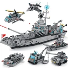 Конструктор Военный корабль 6в1 LELEBROTHER 8734 WARSHIP, 1560 деталей