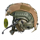 Комплект наушники Earmor M32H и каска в кавере мультикам- шлем Fast защитный, пуленепробиваемый, защита по NATO - NIJ IIIa (ДСТУ кл.1), размер M-L - изображение 6