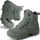 Военно-тактические водонепроницаемые кожаные ботинки OLIV с согревающей стелькой USB размер 44 - изображение 2