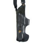 Кобура Медан для Beretta 92 кожаная формованная с кожаным креплением вертикальная (1011 Beretta 92) - изображение 3