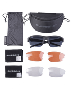 Очки баллистические Swiss Eye Guardian 3 комплекта сменных линз, футляр ц: чорний,2370.06.49 - изображение 3
