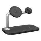 Беспроводное зарядное устройство Proove Magnetic Field 3 in 1, MagSafe, QuickCharge, Type-C 15W Black (44657)