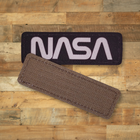 Шеврон NASA (НАСА), 9х3, на липучке (велкро), патч печатный - изображение 4