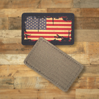 Шеврон Флаг США, Винтаж, 8х5, на липучке (велкро), патч печатный - изображение 4