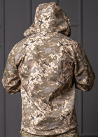 Куртка чоловіча піксель Soft shell демісезонна Водонепроникна (на блискавці з капюшоном) 4XL - зображення 4
