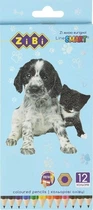 Карандаши цветные ZiBi Dogs&Cats шестигранные 12 цветов (ZB.2427)