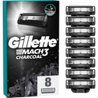 Змінні картриджі для бритви Gillette Charcoal Mach3 8 шт (8700216085472) - зображення 1