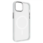 Чехол для Apple iPhone 12 Pro/12, Unit MagSafe, Белый, прозрачный, магсейф, противоударный, магнитный, панель-накладка с поддержкой MagSafe, с поддержкой беспроводной зарядки, TPU+PC, защита всего корпуса, ударостойкий, ArmorStandart (ARM70444)