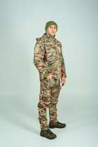 Військовий костюм Soft Shell штани куртка Single Sword з подвійним флісом мультикам L - зображення 4
