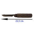 Багатофукціональна сокира EL-2381-5 мисливська, туристична похідна з ножем, огнивом та свистом Чорний - зображення 6