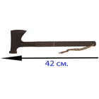Багатофукціональна сокира EL-2381-5 мисливська, туристична похідна з ножем, огнивом та свистом Чорний - зображення 7