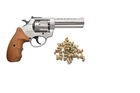 Револьвер флобера Zbroia Profi 4,5 Сатин / Дерево + 50 Sellier & Bellot - изображение 1