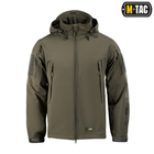 M-tac комплект Shoft Shell куртка з підстібкою, штани тактичні, рукавички, рюкзак олива 2XL - зображення 4