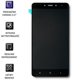 Wyświetlacz Qoltec LCD do Xiaomi RedMi Note 4 (5901878507477) - obraz 3