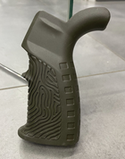 Рукоятка пістолетна прогумована для AR15 DLG TACTICAL (DLG-123), колір Олива, з відсіком, "бобровий хвіст" (241876) - зображення 4