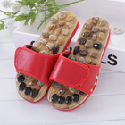 Тапочки массажные ортопедические с камнями Penghang massage shoes красные размер 40-41 - изображение 2