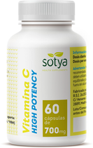 Дієтична добавка Sotya Vitamina C High Potency 700 мг 60 капсул (8427483014812) - зображення 1
