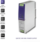 Zasilacz Qoltec na szynę DIN 75 W, 12 V, 6,3 A (50905) (5901878509051) - obraz 6