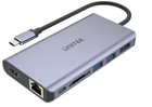 USB-hub Unitek USB-C 2x USB 3.1/HDMI/ DP/RJ45/CardReader SD (4894160043283) - obraz 1