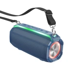 Портативная Беспроводная Bluetooth Колонка Акустика HOCO Rick sports BT speaker HC23 IPX4 |RGB подсветка, 10W, BT5.3| Cиний