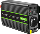 Przetwornica samochodowa Qoltec Monolith 300W/600W 12V na 230V czysty sinus (51932) (5901878519326)