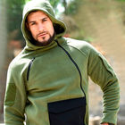 Флисовая толстовка Han-Wild HW021 Green 3XL мужская - изображение 3