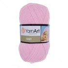 Пряжа YarnArt Baby 50 г, 150 м, Розовая светлая 649, 1 моток (YAR-025254)