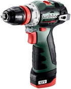 Акумуляторний безщітковий дриль-шуруповерт Metabo PowerMaxx BS BL Q 12V 2x2Ah Li-Power ЗП LC 24 Пластиковий кофр (601749500)