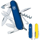 Швейцарский нож Victorinox CLIMBER UKRAINE 91мм/14 функций, сине-желтые накладки - изображение 2