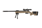 Снайперська гвинтівка Specna Arms M40 SA-S03 Core With Scope and Bipod Tan - зображення 3